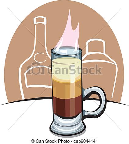 Vector Clip Art Of Cocktail B 52 Csp9044141   Search Clipart
