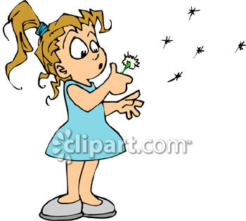 Wish Clipart 0060 0806 2413 5709 Girl Making A Wish On A Dandelion