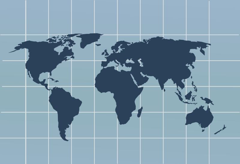 World Map With Grid By Shokunin   This Is World Map With Grid Kind Of    