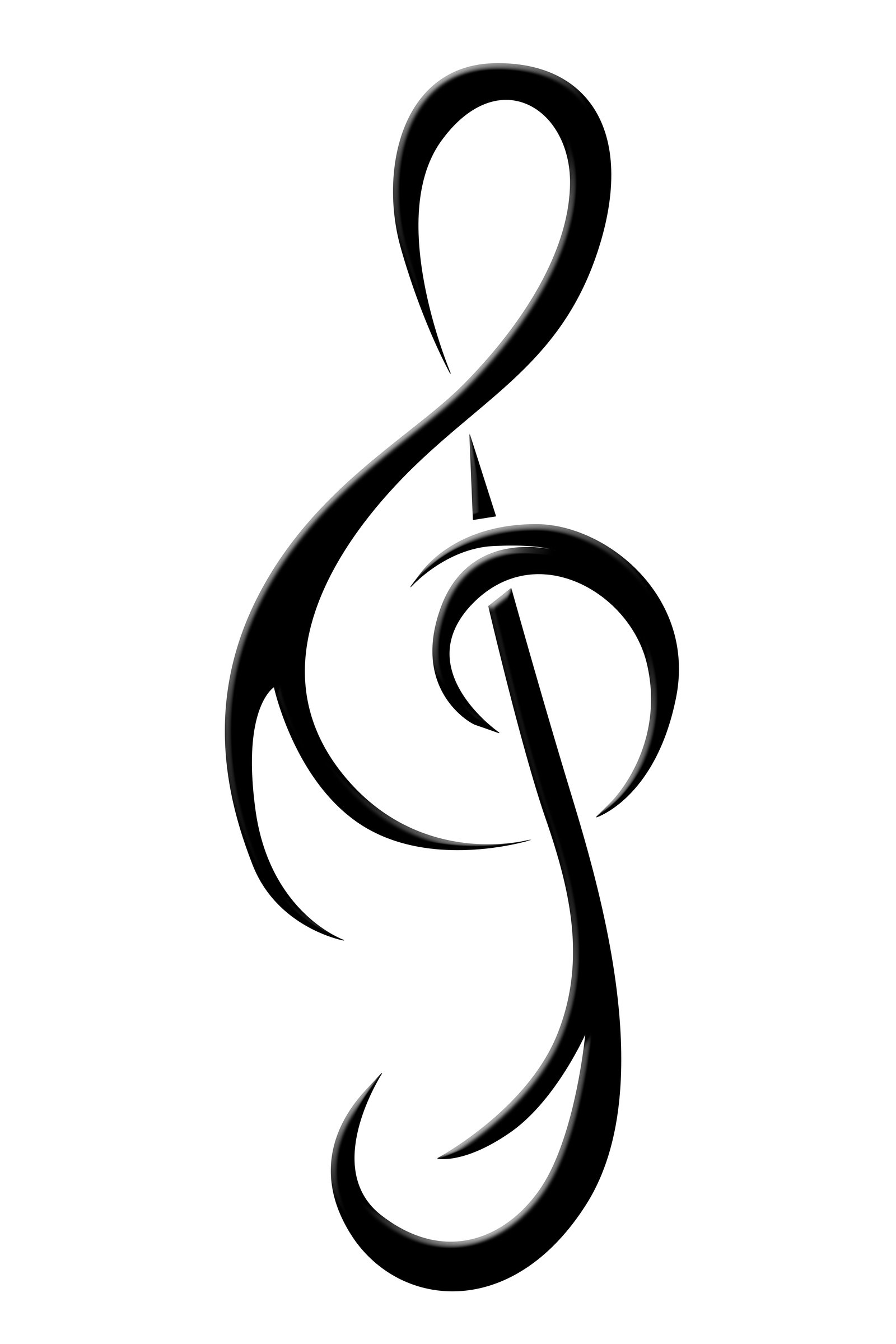 25 Treble Clef Stencil Free Cliparts That You Can Download To You