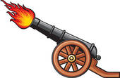 Ancient Cannon   Clipart Graphic