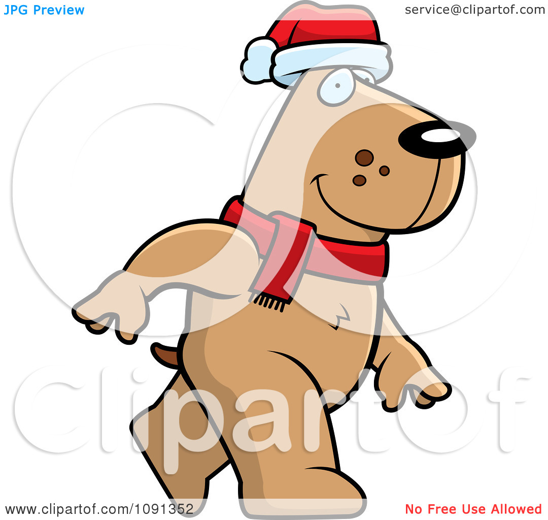 Child Of Artemis  Christmas Dog Bone Clipart