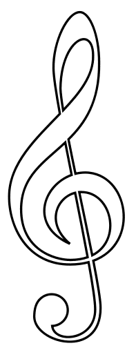 Clef Outline   Http   Www Wpclipart Com Music Notation G Clef    