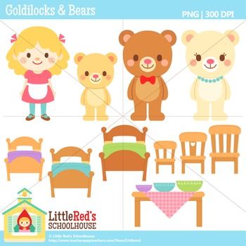 Clip Art   Goldilocks And The Three Bears  Fairy Tale Clipart  Art