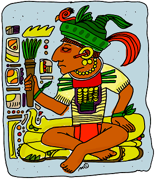 Mayan Style Art  In Color    Clip Art Gallery