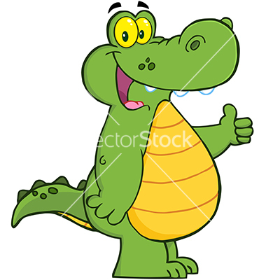 Or Crocodile Showing Thumbs Up Vector Art   Download Vectors   1290061
