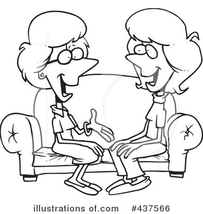 Royalty Free  Rf  Friends Clipart Illustration By Ron Leishman   Stock