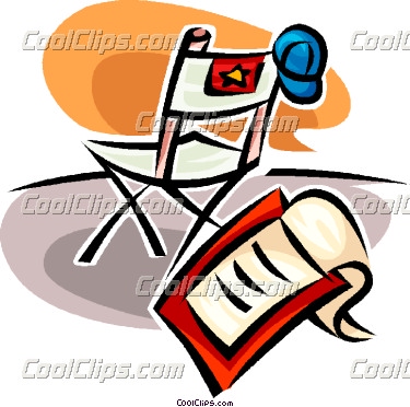 Script Clipart Script And Movie Star S Chair Coolclips Vc062591 Jpg
