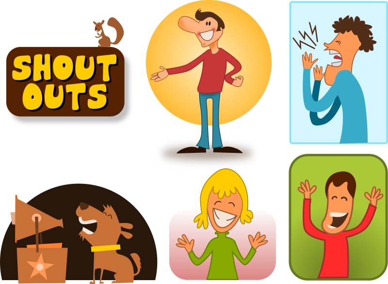 Shout Outs By Kablam   A Series Of Cartoons Of Shout Outs  Great For