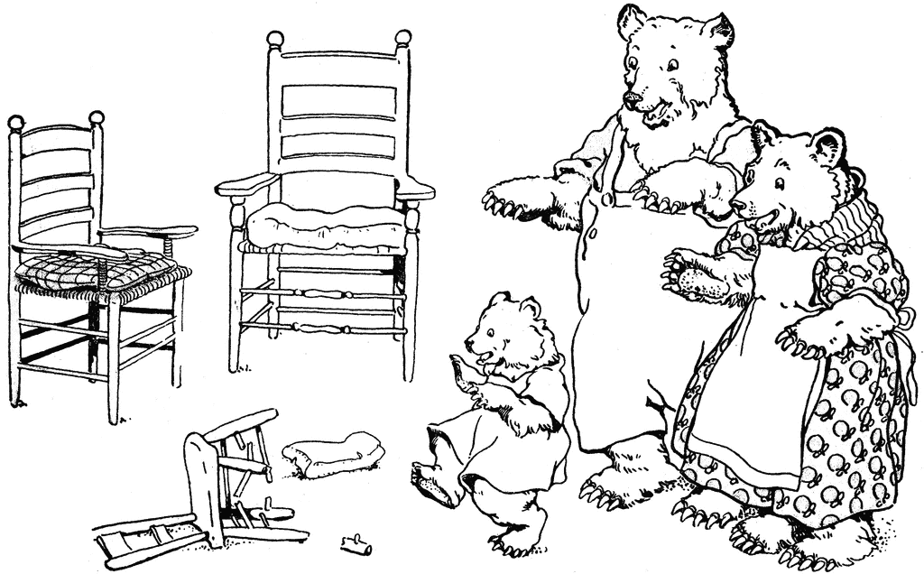 Three Bears And Chairs