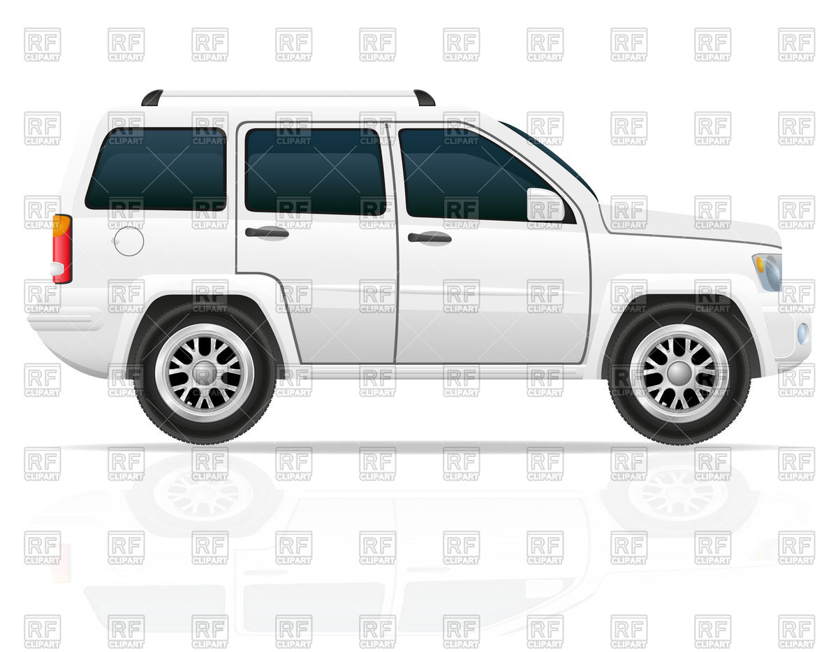 White Suv   4x4 Off Road Jeep Transportation Download Royalty Free