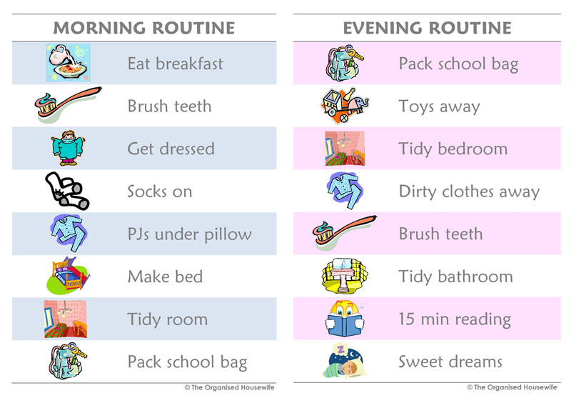 Back To School  Routines   The Organised Housewife