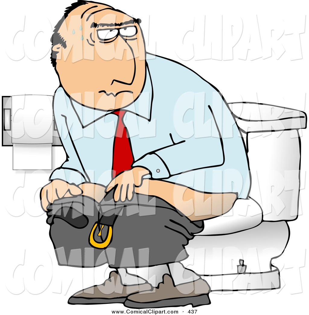 Businessman Going To The Bathroom In A Public Toilet By Djart    437