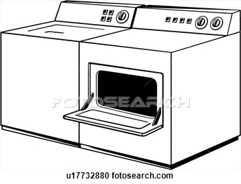 Clipart    Appliance Dryer Washer   Fotosearch   Search Clip Art    