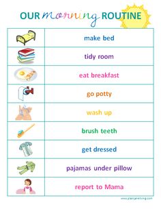 Morning Routine Chart On Pinterest   Routine Chart Children And Kids