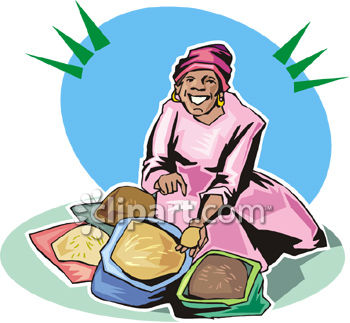 Selling Clipart 0060 0810 2915 1860 Woman Selling Spices  Clipart