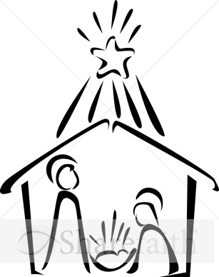 Stable Clipart Nativity Clip Art Img Large Watermarked Jpg