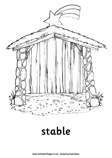 Stable Clipart Nativity   Cool Eyecatching Tatoos