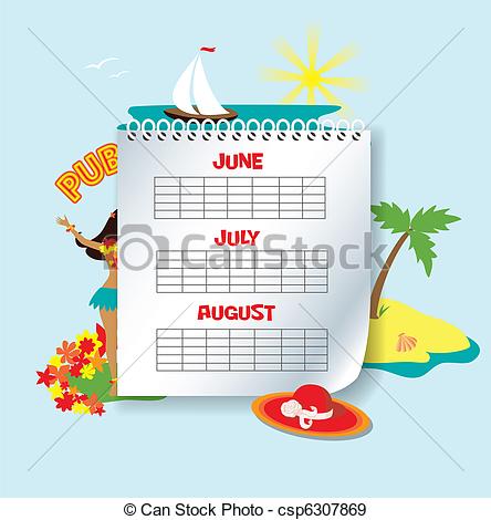 Summer Calendar   Csp6307869