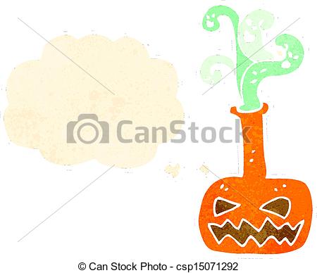Vecteur   Retro Dessin Anim  Halloween Potion   Banque D    