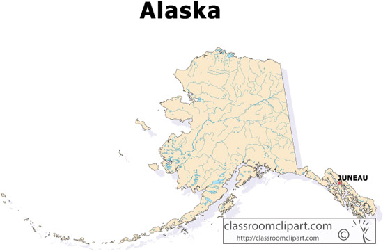 Alaska   Alaska State Map   Classroom Clipart