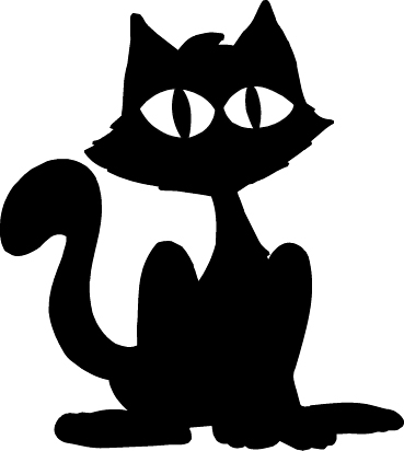 Black Cat Clip Art   Knowledge Tree