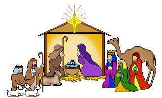 Christmas Clip Art   Nativity Scene With Shepherds And Wise Men