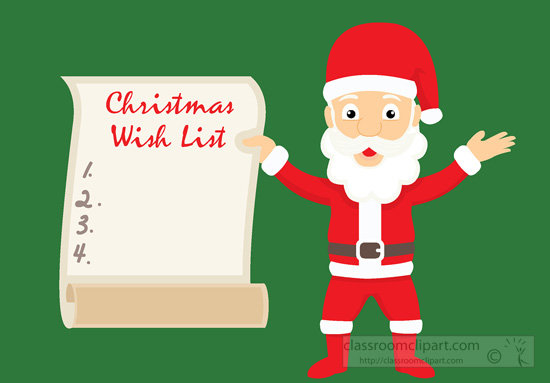 Christmas Clipart   Christmas Wish List 2b   Classroom Clipart
