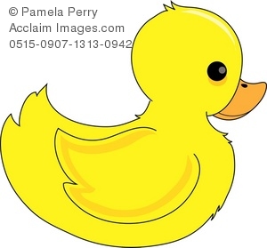Clip Art Illustration Of A Baby Ducky   Acclaim Stock Photography