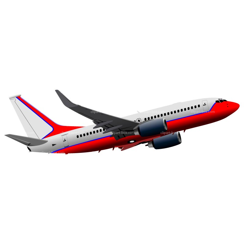 Clipart Boeing 737 Flying   Royalty Free Vector Design