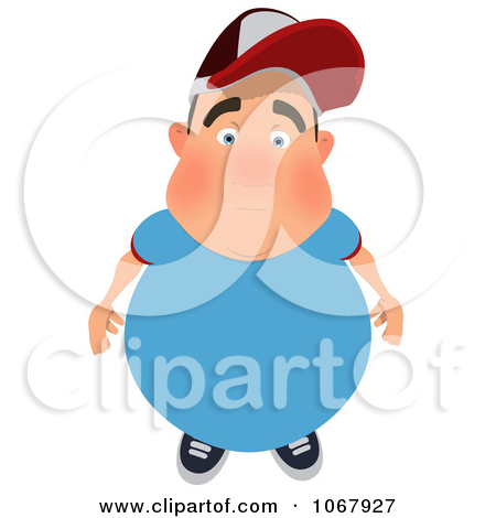 Clipart Chubby Burger Man Pouting   Royalty Free Illustration By Julos