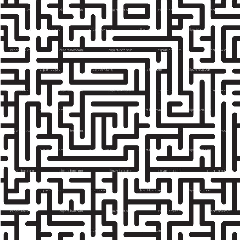 Clipart Maze Seamless Pattern   Royalty Free Vector Design