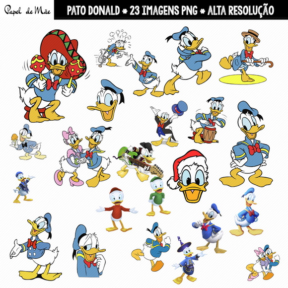 Clipart Pato Donald Digital