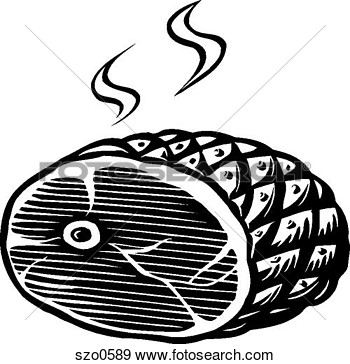 Cooked Ham Clipart An Illustration Of Ham Ready