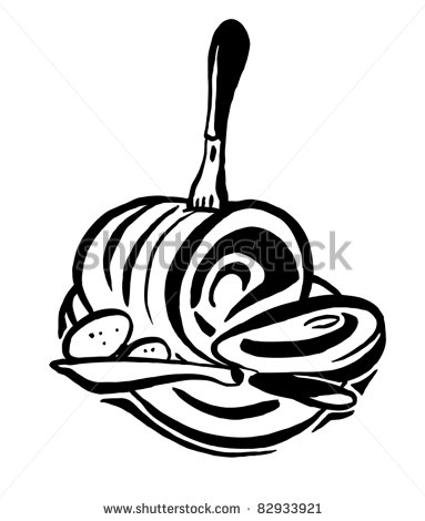 Cooked Ham Clipart Cooked Ham   Stock Vector