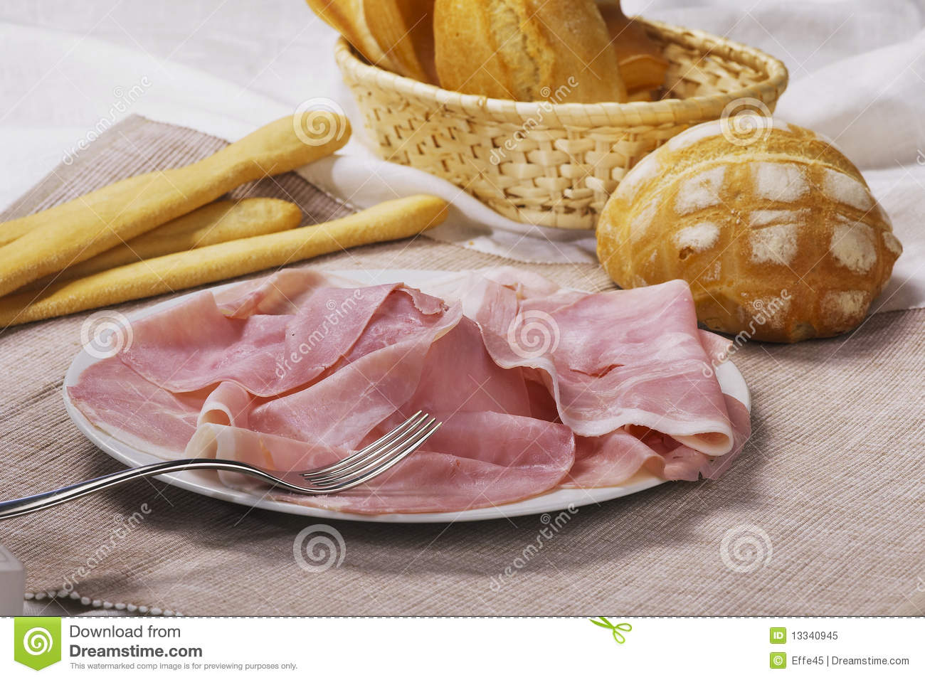 Cooked Ham Royalty Free Stock Photo   Image  13340945