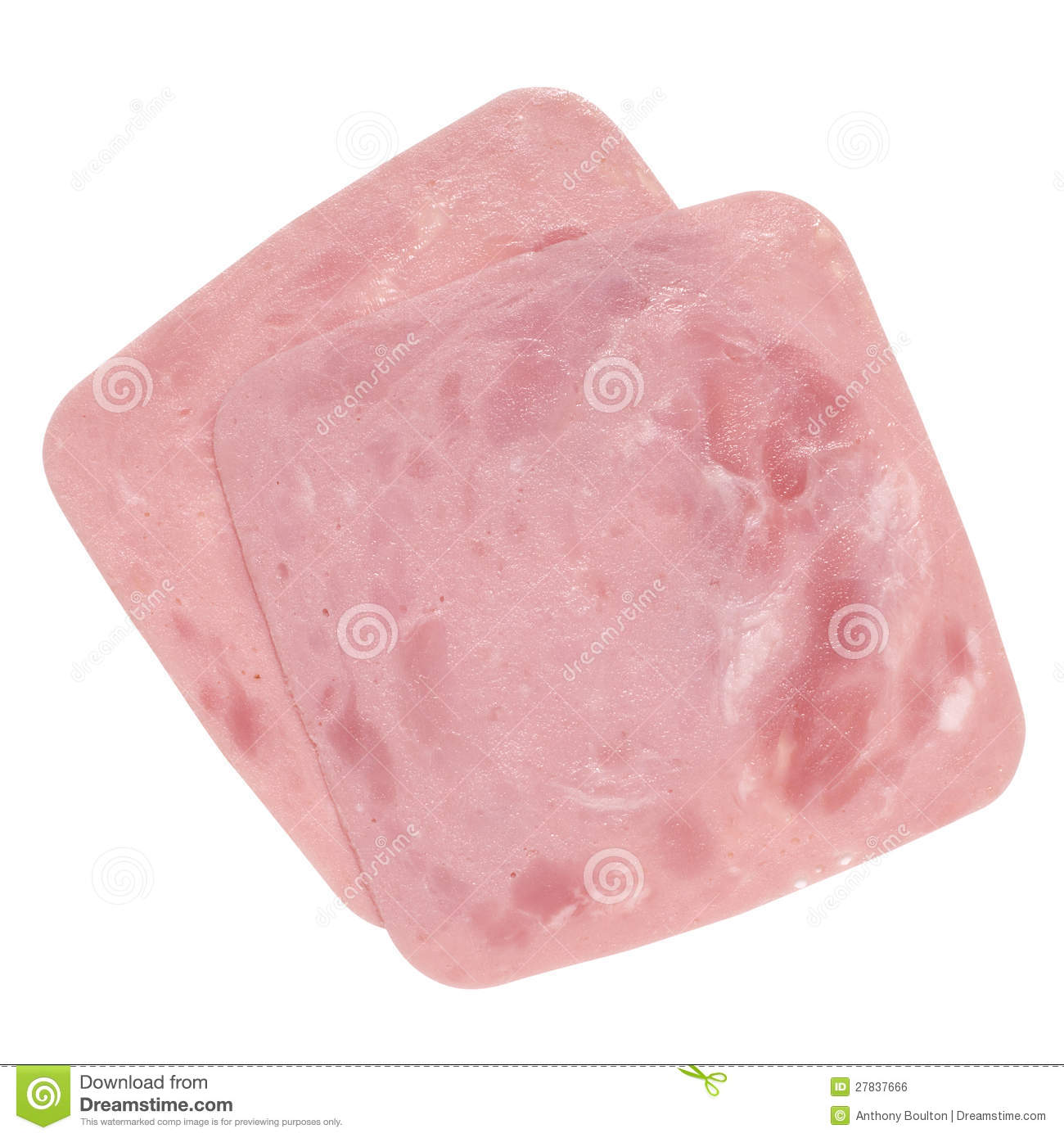 Cooked Ham Slices Royalty Free Stock Image   Image  27837666