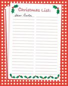 Go Back   Pix For   Christmas Wish List Clipart