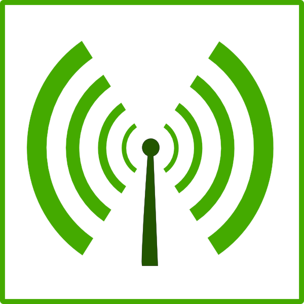 Green Wifi Symbol Clip Art At Clker Com   Vector Clip Art Online    