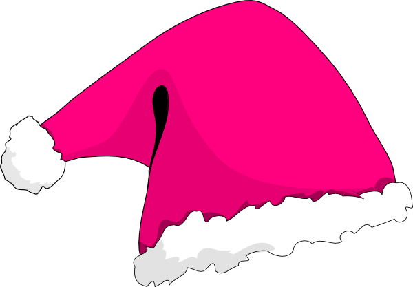 Pink Christmas Hat Clip Art At Clker Com   Vector Clip Art Online