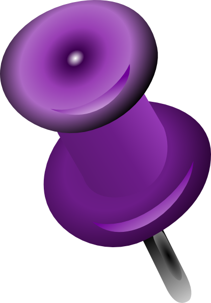 Purple Push Pin Clip Art At Clker Com   Vector Clip Art Online