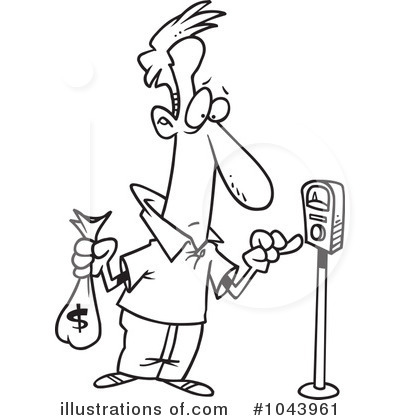Royalty Free  Rf  Parking Meter Clipart Illustration By Ron Leishman