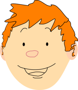 Smiley Faced Ginger Boy Clip Art At Clker Com   Vector Clip Art Online    