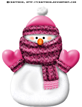 Snowman Pink By Craftykid On Deviantart