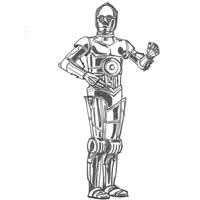 Star Wars Character  C 3po   Traditional Drawing Tutorial