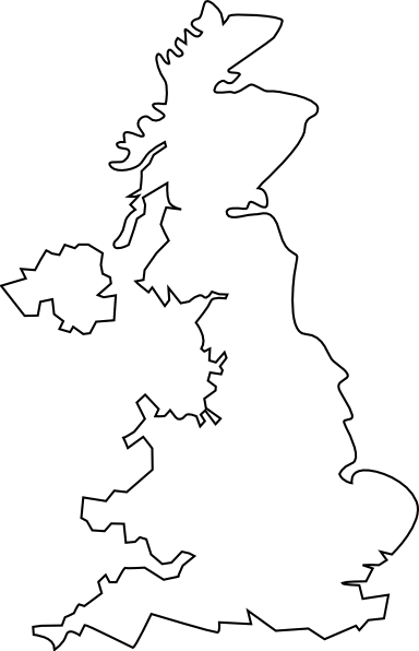 United Kingdom Outline Vector Map Free Screenshot