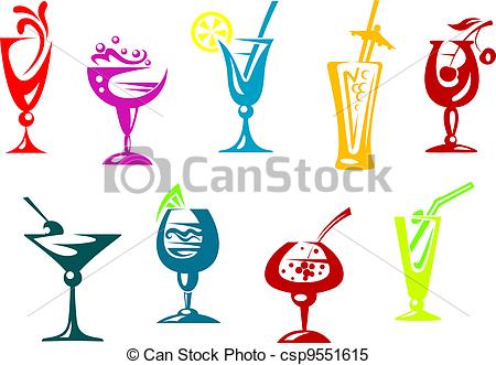 Vector   Alcohol Jugo C Cteles   Stock De Ilustracion Ilustracion