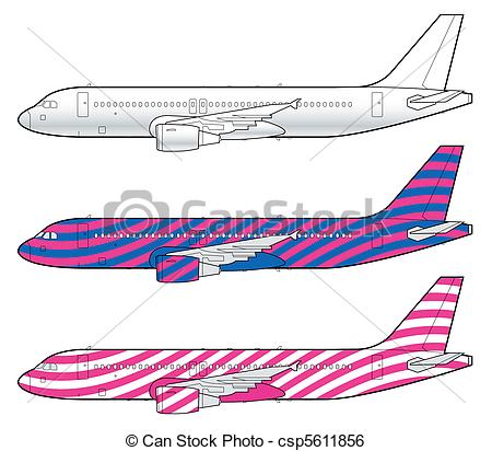 Vector   Boeing Avi N Plantilla   Stock De Ilustracion Ilustracion