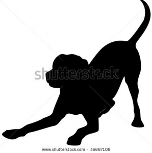 Black Labrador Silhouette Clip Art   Item 4   Vector Magz   Free