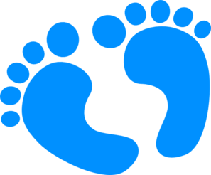 Blue Baby Feet Clip Art At Clker Com   Vector Clip Art Online Royalty    